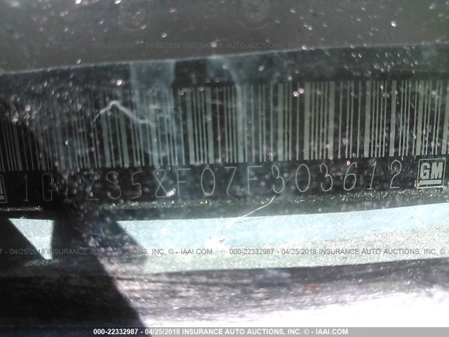 1G1ZS58F07F303612 - 2007 CHEVROLET MALIBU LS 浅蓝色 照片 9