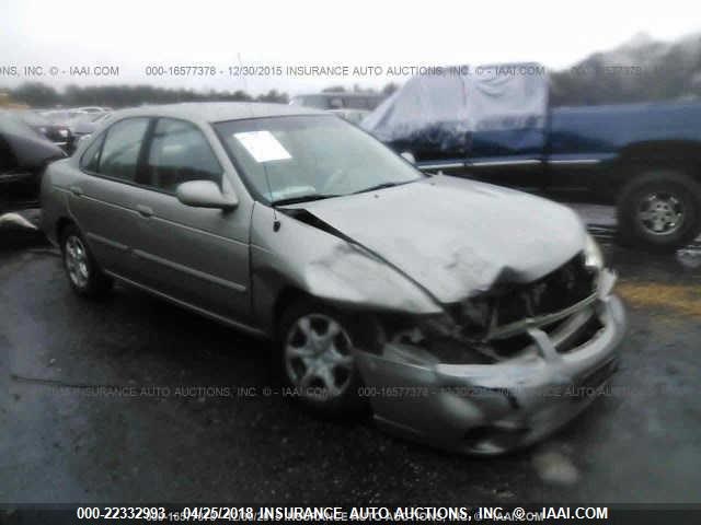 3N1CB51D52L610197 - 2002 NISSAN SENTRA XE/GXE GRAY photo 1