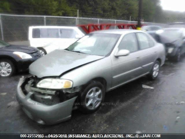 3N1CB51D52L610197 - 2002 NISSAN SENTRA XE/GXE GRAY photo 2