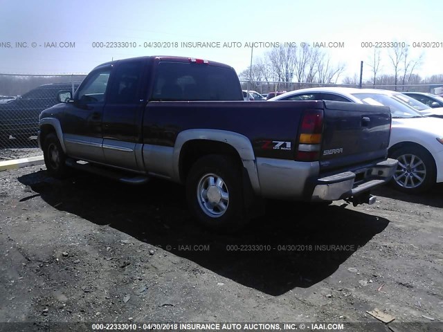 2GTEK19T531121361 - 2003 GMC NEW SIERRA K1500 MAROON photo 3