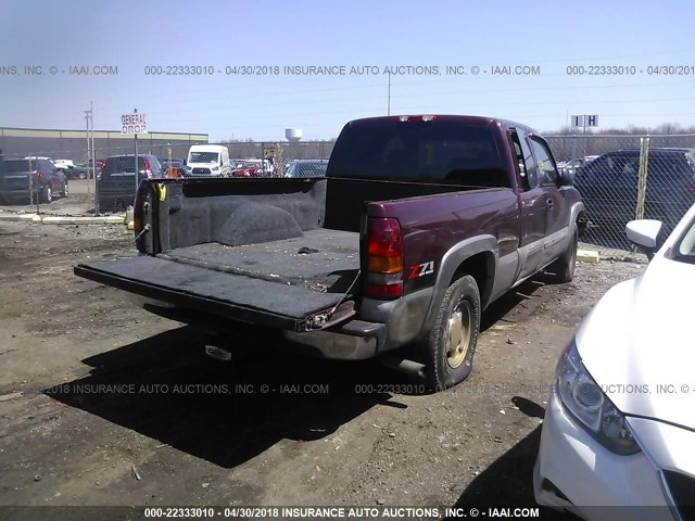 2GTEK19T531121361 - 2003 GMC NEW SIERRA K1500 MAROON photo 4