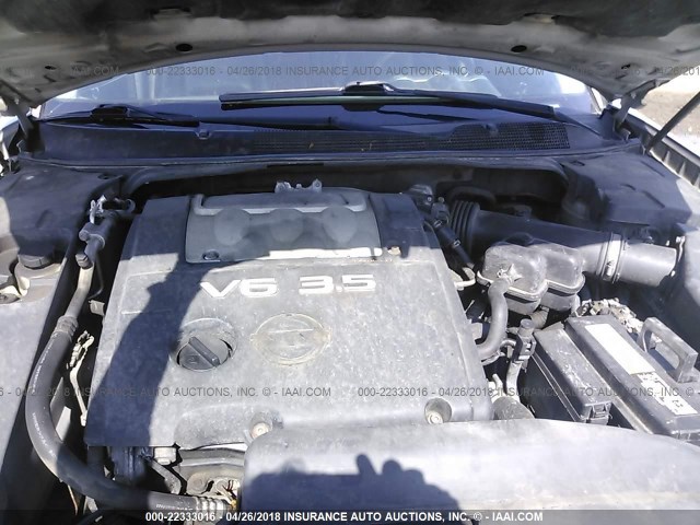 1N4BA41EX6C837066 - 2006 NISSAN MAXIMA SE/SL SILVER photo 10