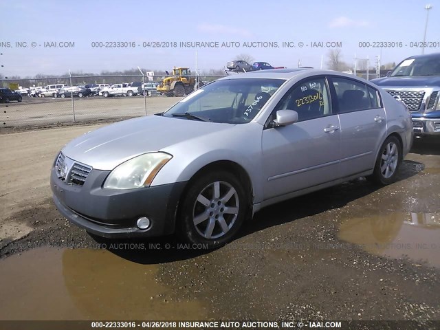 1N4BA41EX6C837066 - 2006 NISSAN MAXIMA SE/SL SILVER photo 2