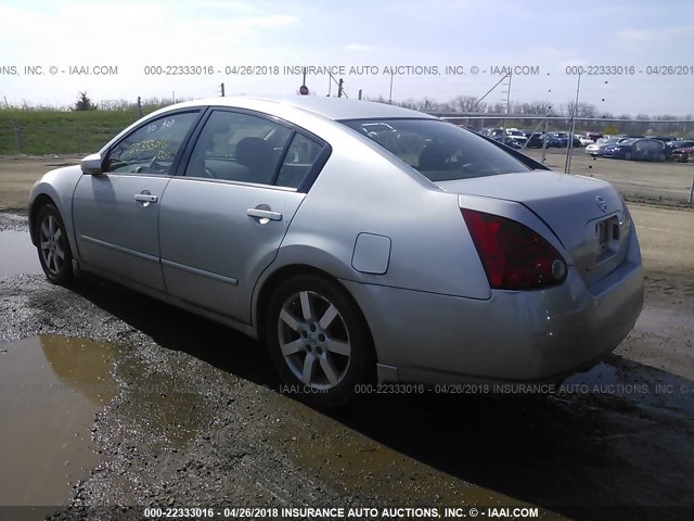 1N4BA41EX6C837066 - 2006 NISSAN MAXIMA SE/SL SILVER photo 3