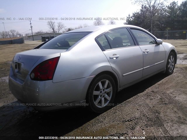 1N4BA41EX6C837066 - 2006 NISSAN MAXIMA SE/SL SILVER photo 4