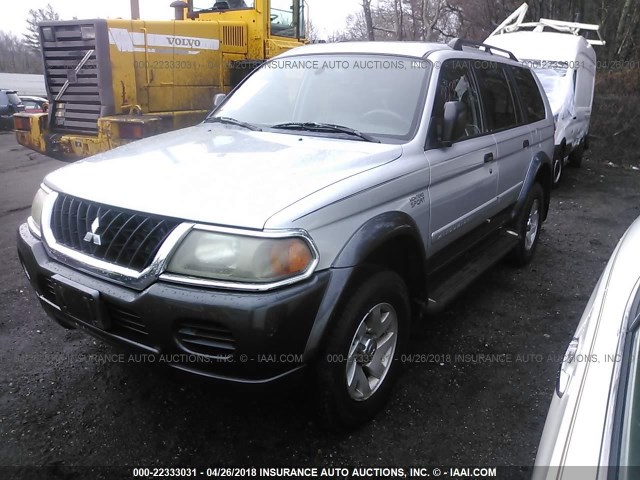 JA4MT31R63J022830 - 2003 MITSUBISHI MONTERO SPORT XLS SILVER photo 2