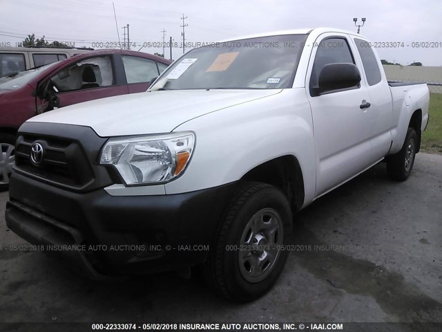 5TFTX4CN1FX054530 - 2015 TOYOTA TACOMA ACCESS CAB Weiß Foto 2