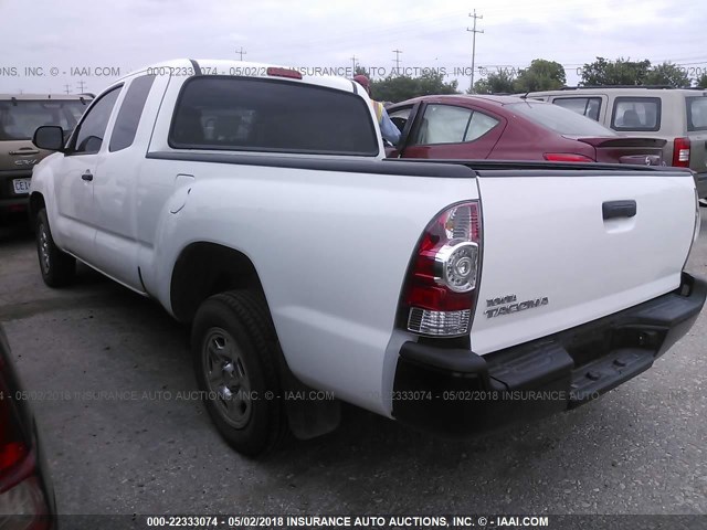 5TFTX4CN1FX054530 - 2015 TOYOTA TACOMA ACCESS CAB Weiß Foto 3