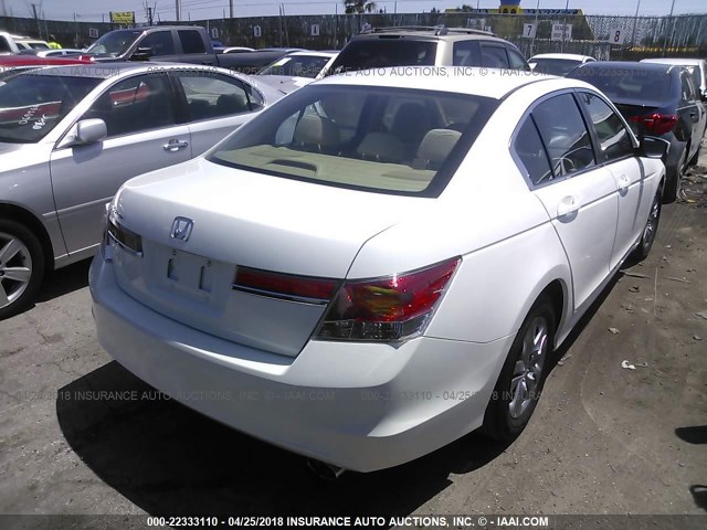 1HGCP2F46CA107987 - 2012 HONDA ACCORD LXP WHITE photo 4