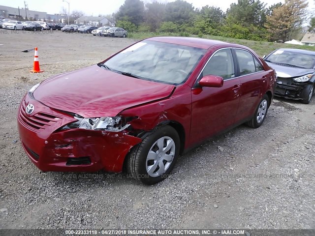 JTNBE46K373013100 - 2007 TOYOTA CAMRY NEW GENERAT CE/LE/XLE/SE RED photo 2