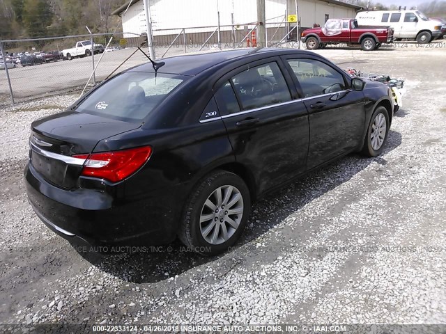 1C3CCBBB0DN515771 - 2013 CHRYSLER 200 TOURING BLACK photo 4