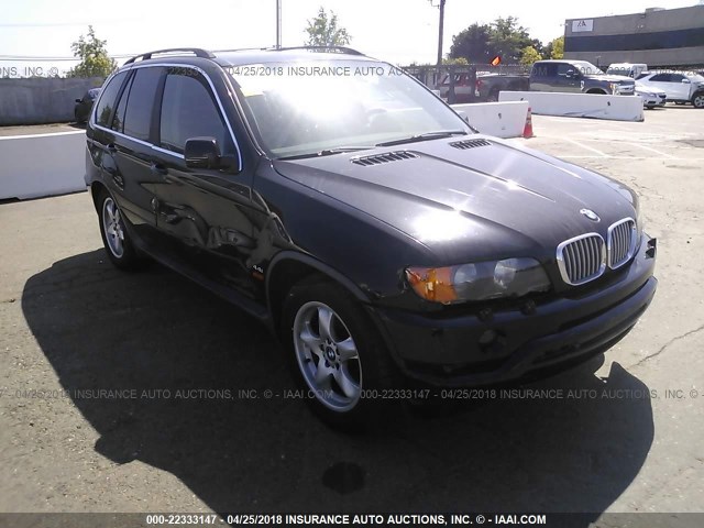 WBAFB33581LH17758 - 2001 BMW X5 4.4I BLACK photo 1