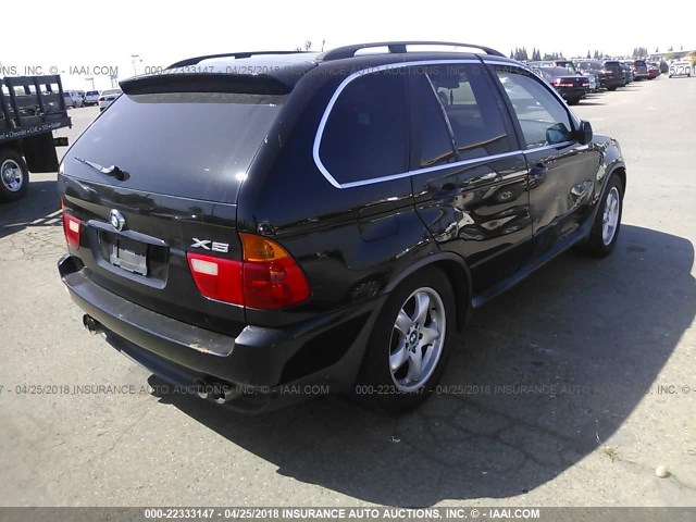 WBAFB33581LH17758 - 2001 BMW X5 4.4I BLACK photo 4