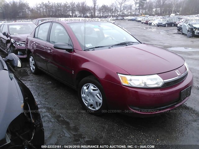 1G8AJ52F34Z174463 - 2004 SATURN ION LEVEL 2 RED photo 1