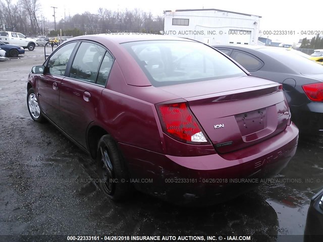 1G8AJ52F34Z174463 - 2004 SATURN ION LEVEL 2 RED photo 3