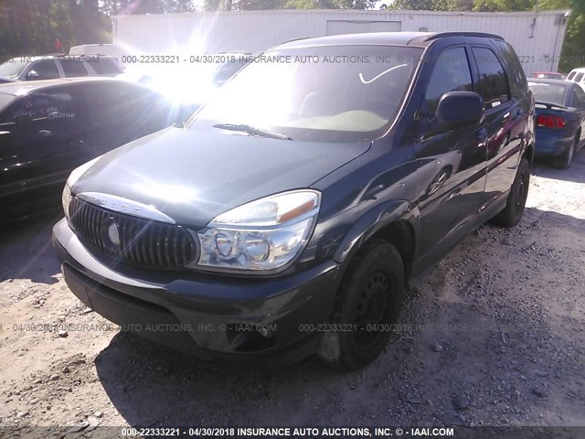 3G5DA03E94S533864 - 2004 BUICK RENDEZVOUS CX/CXL BLUE photo 2