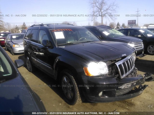 1J8HR58238C174367 - 2008 JEEP GRAND CHEROKEE LIMITED BLACK photo 1