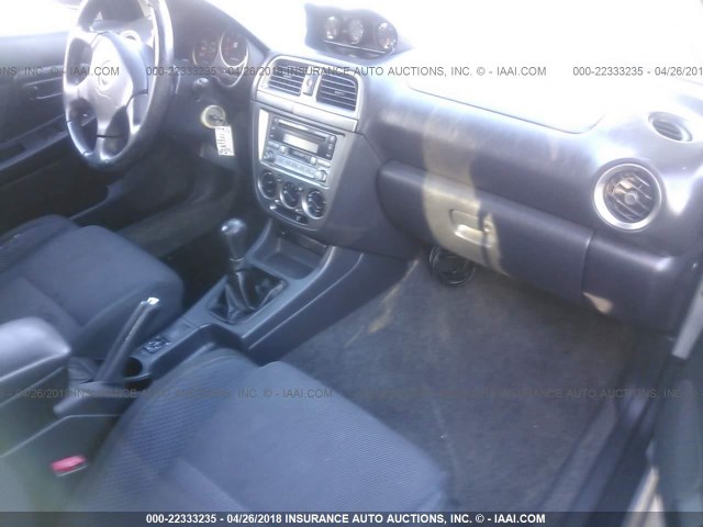 JF1GG29694G812879 - 2004 SUBARU IMPREZA WRX SILVER photo 5