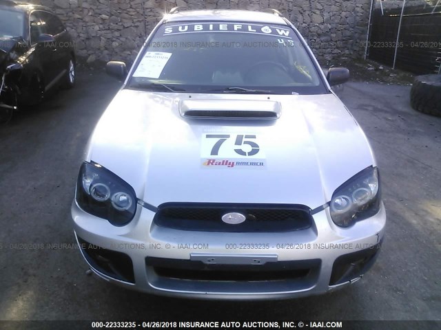 JF1GG29694G812879 - 2004 SUBARU IMPREZA WRX SILVER photo 6