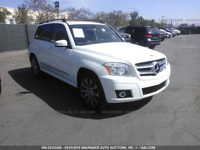 WDCGG5GB9BF554159 - 2011 MERCEDES-BENZ GLK 350 WHITE photo 1