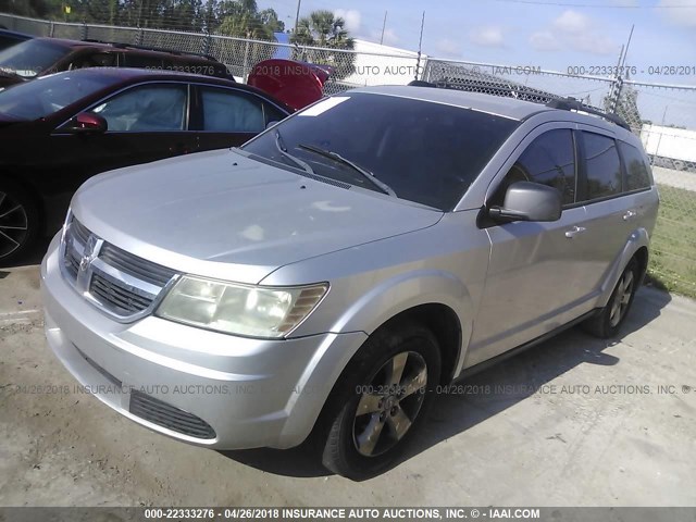 3D4GG57V79T171548 - 2009 DODGE JOURNEY SXT SILVER photo 2