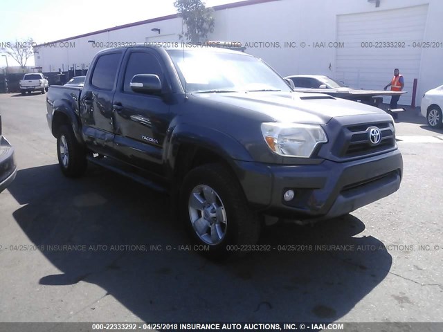3TMJU4GN8DM142438 - 2013 TOYOTA TACOMA DOUBLE CAB PRERUNNER GRAY photo 1