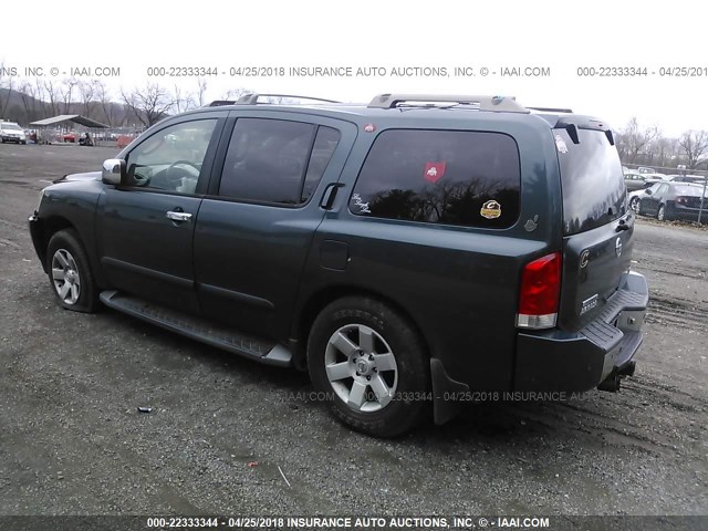 5N1AA08B24N740290 - 2004 NISSAN ARMADA SE/LE GREEN photo 3