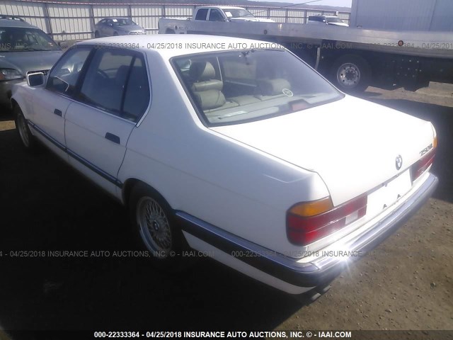 WBAGC8314MDC79878 - 1991 BMW 750 IL AUTOMATIC WHITE photo 3