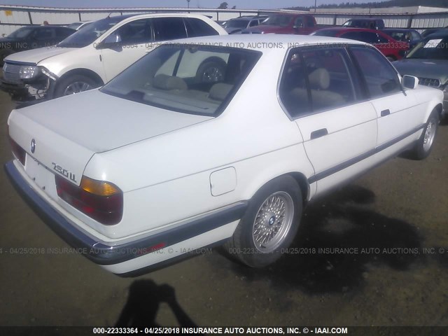 WBAGC8314MDC79878 - 1991 BMW 750 IL AUTOMATIC WHITE photo 4