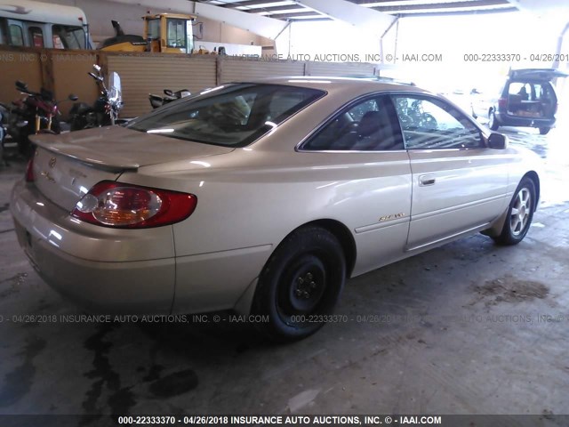 2T1CF22P32C595985 - 2002 TOYOTA CAMRY SOLARA SE/SLE 金色 照片 4