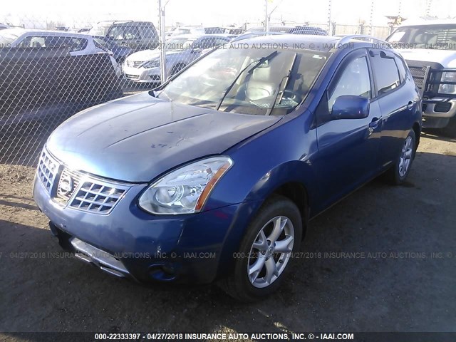 JN8AS58VX9W164222 - 2009 NISSAN ROGUE S/SL BLUE photo 2