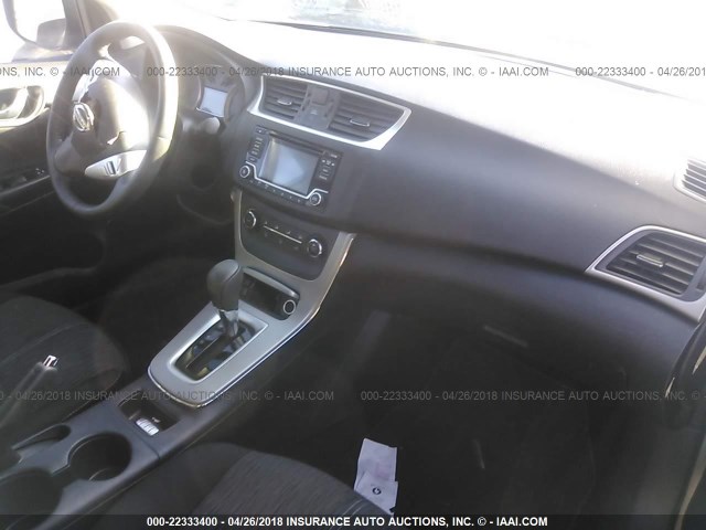 3N1AB7APXFY214594 - 2015 NISSAN SENTRA S/SV/SR/SL SILVER photo 5