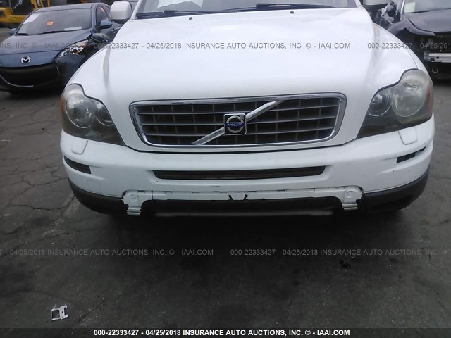 YV4CZ982481465820 - 2008 VOLVO XC90 3.2 WHITE photo 6