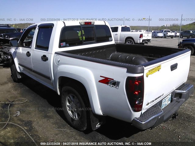 1GCDT43E088232358 - 2008 CHEVROLET COLORADO LT WHITE photo 3