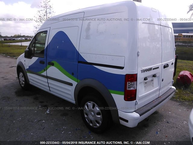 NM0LS7BN9AT008815 - 2010 FORD TRANSIT CONNECT XLT WHITE photo 3