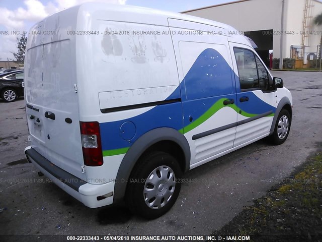 NM0LS7BN9AT008815 - 2010 FORD TRANSIT CONNECT XLT WHITE photo 4