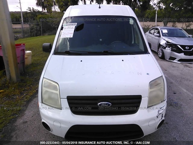 NM0LS7BN9AT008815 - 2010 FORD TRANSIT CONNECT XLT WHITE photo 6