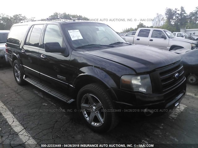 1FMFK19538LA60188 - 2008 FORD EXPEDITION EL LIMITED BLACK photo 1