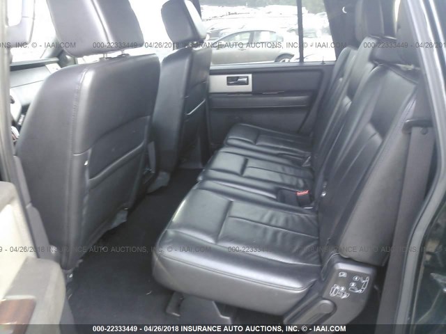 1FMFK19538LA60188 - 2008 FORD EXPEDITION EL LIMITED BLACK photo 8