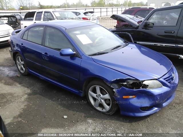 1YVHP84C455M64124 - 2005 MAZDA 6 I BLUE photo 1