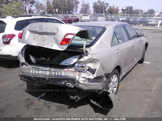 4T1BE46K97U597481 - 2007 TOYOTA CAMRY NEW GENERAT CE/LE/XLE/SE TAN photo 4