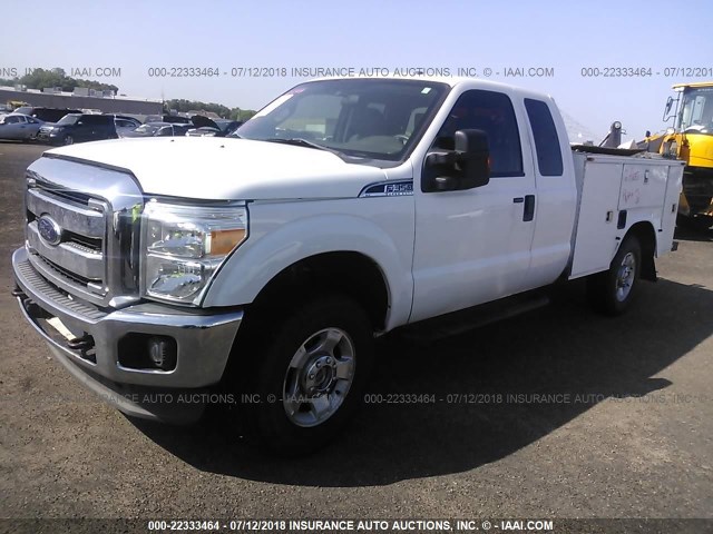 1FT8X3B6XDEB62616 - 2013 FORD F350 SUPER DUTY WHITE photo 2