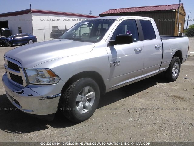 1C6RR6GG0HS735457 - 2017 RAM 1500 SLT SILVER photo 2