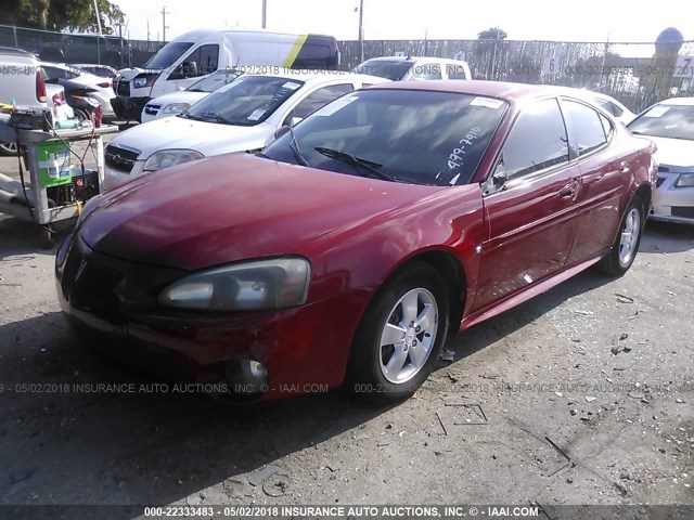 2G2WP552381130582 - 2008 PONTIAC GRAND PRIX წითელი ფოტო 2