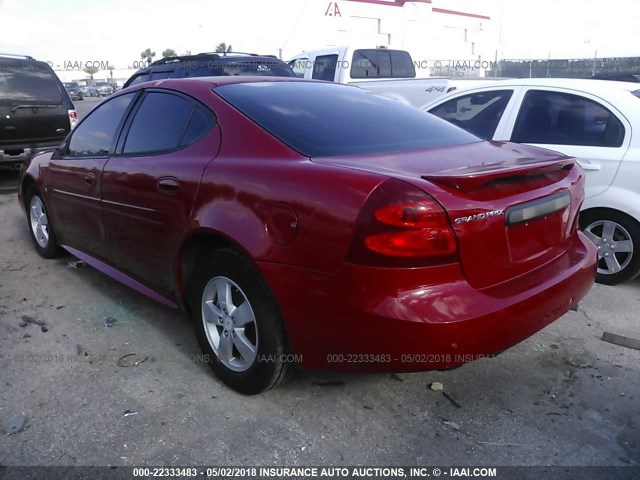 2G2WP552381130582 - 2008 PONTIAC GRAND PRIX წითელი ფოტო 3