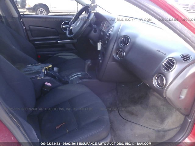 2G2WP552381130582 - 2008 PONTIAC GRAND PRIX წითელი ფოტო 5