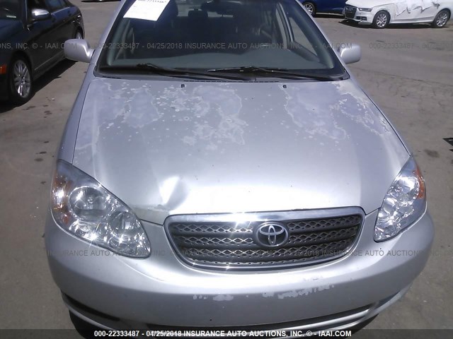 JTDBR32E952066955 - 2005 TOYOTA COROLLA CE/LE SILVER photo 6