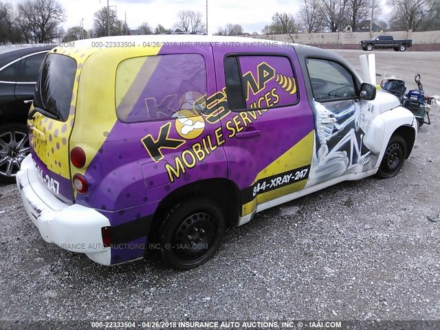 3GNDA13D18S638630 - 2008 CHEVROLET HHR LS WHITE photo 4