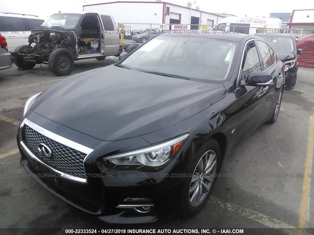 JN1CV7AP2GM201942 - 2016 INFINITI Q50 PREMIUM BLACK photo 2