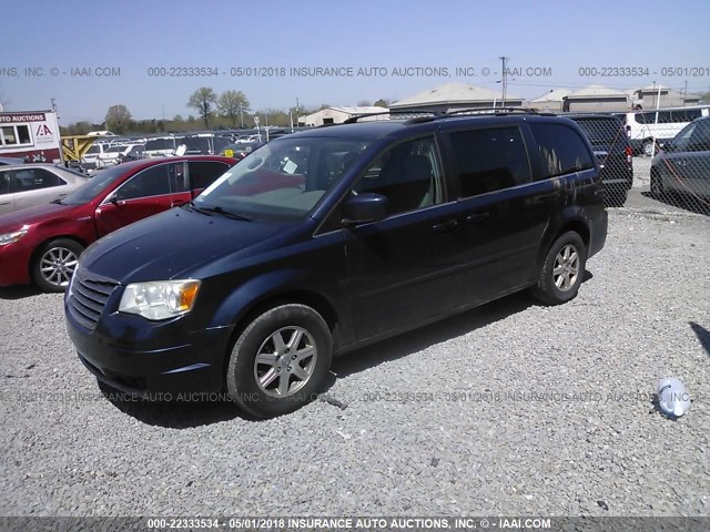 2A8HR54P28R613213 - 2008 CHRYSLER TOWN & COUNTRY TOURING BLUE photo 2